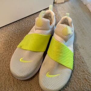 Nike neon green slip on Presto sneakers size 7Y or 8.5 womens